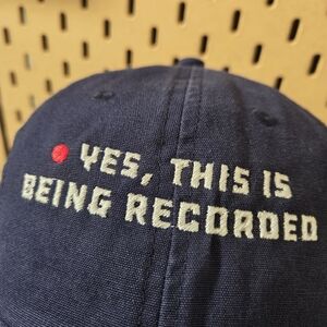 this is being recorded Hat surveillance Big Brother 1984 anarchist Indie
